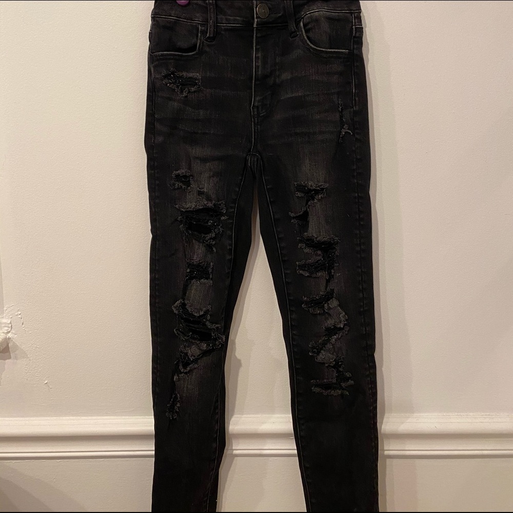 black american eagle jeans